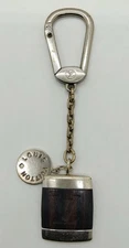 Auth Louis Vuitton Porte Clé Bois Key Ring Bag Charm M65337 Wood Metal #6073P