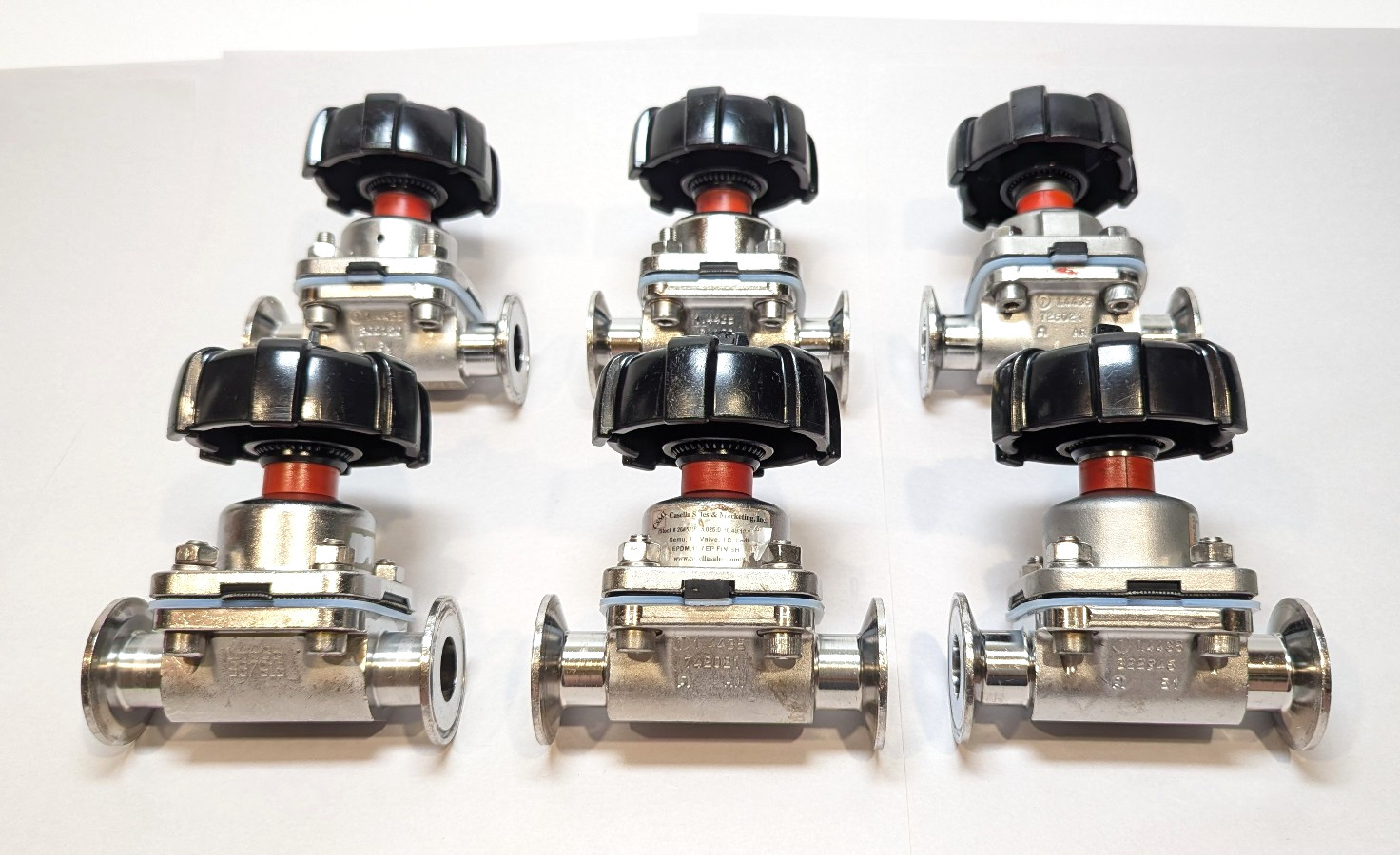 (1) GEMU 673 1" Tri-Clamp DN25 316L SFV5 ASME BPE Manual Diaphragm Valve PN16