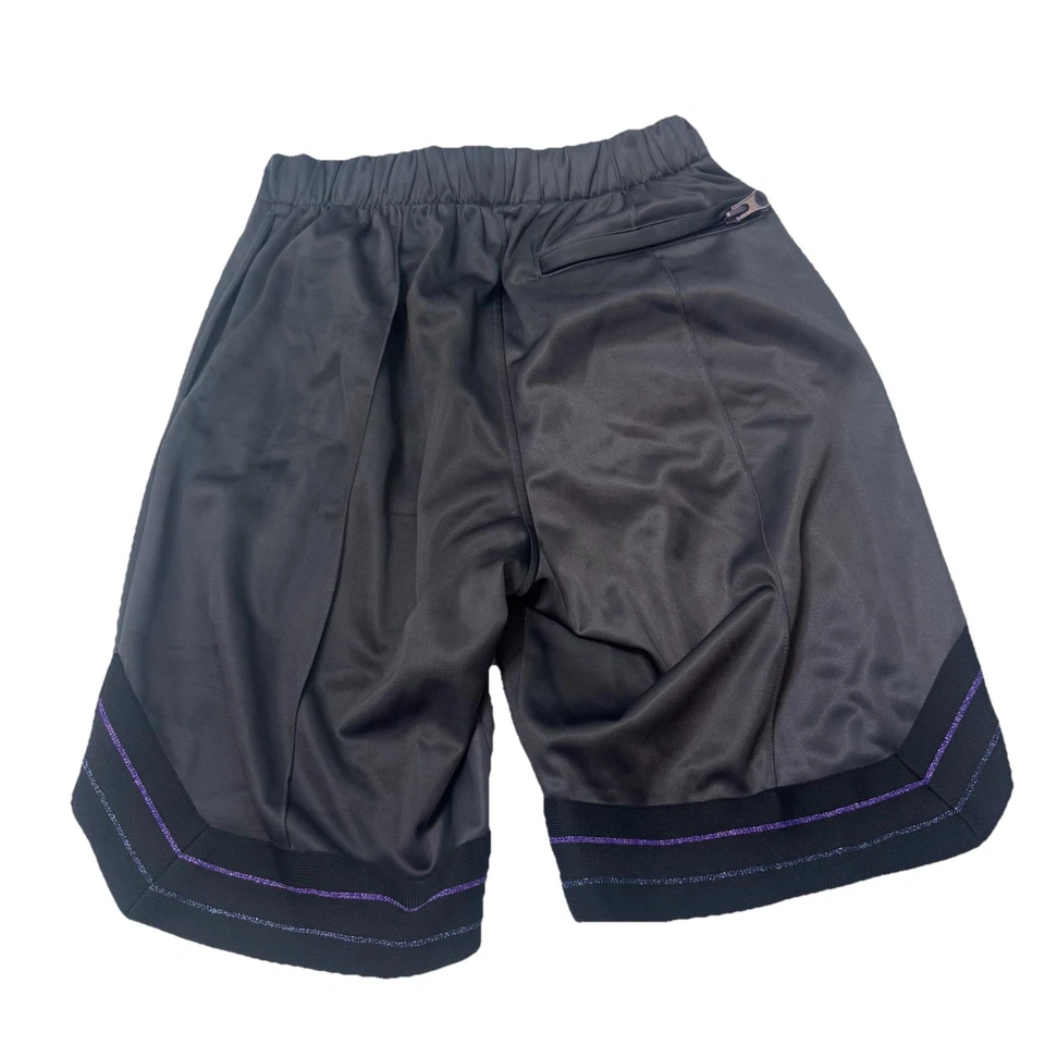 Pantalones Cortos Para Hombre Medianos Drifter Compton Negro Brillante Púrpura Azul Rayas Poli Bermudas Foto 2 de 4