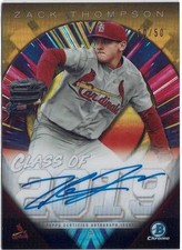2019 Bowman Chrome Zack Thompson Class of 2019 Gold Refractor /50 No. C19A-ZT