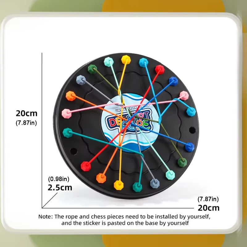 2025 Rope Puzzle Toy Kids Logic Training Knot Challenge Game Brain Teaser - Image 2 of 4