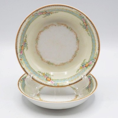 Noritake Morimura Art Deco N352 Dinner China Berry Bowl Set of 2 5''