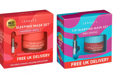 Lebeaute Lippen Schlafmaske Set - Beeren Smoothie & Raspberry Ripple Lippenpflege über Nacht