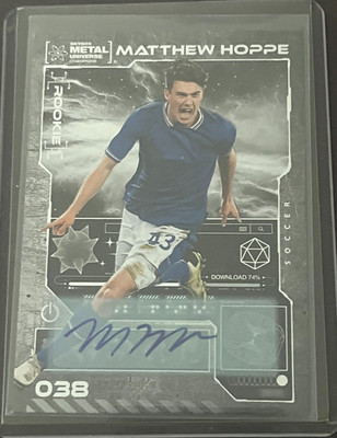 2023 Skybox Metal Universe Champions Matthew Hoppe Silver Auto #038 Auto