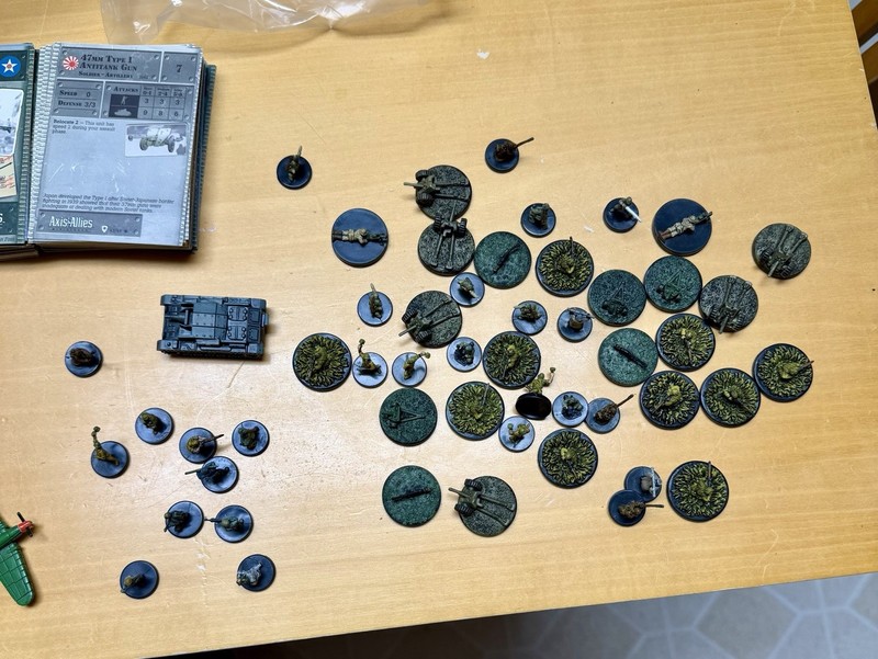 Axis and Allies Miniatures Lot - With cards. Everything seen in photos Included