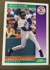 1992 Score #836 Wayne Housie, Red Sox rookie prospect