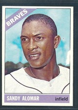 1966 Topps #428 SANDY ALOMAR SR Semi-High #, Atlanta Braves ~ NM
