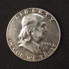 1955 *P* Franklin SILVER Half Dollar *IMPAIRED PROOF * - FREE SHIP! C2662