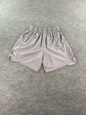Air Jordan Shorts Men 3XL Gray Solid Athletic Mesh Jumpman Basketball Logo