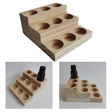 Wooden Essential Oils Display Tiers 9 Slots Bottles