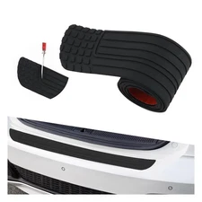 Cuttable Rear Bumper Protector for Car,40.35x3.3 Trunk Bumper Guards with Ant...