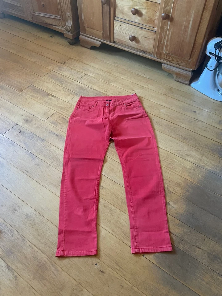 rote Damen-Jeans Gr. 42 - Bild 1 von 1