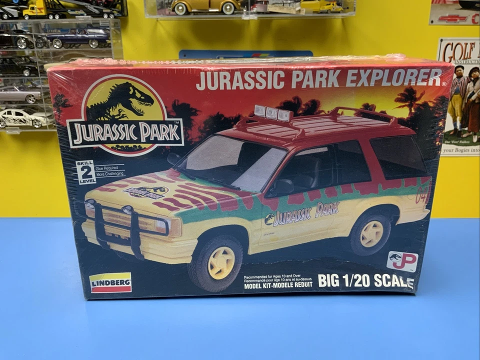 LINDBERG JURASSIC PARK EXPLORER 1:20 BIG SCALE #72516 FACTORY SEALED NEW - Image 3 of 4