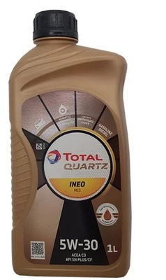 Total Quartz Ineo MC3 5W-30 Huile Moteur 1 Litre ACEA C3 BMW LL04 MB 229.52 - Photo 1/3