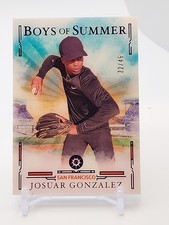 2025 Panini Boys of Summer - Josuar Gonzalez, Josuar Gonzalez #53 Pur 22/49 (RC)