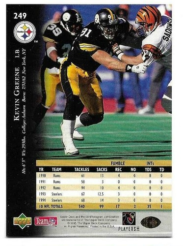 CARTA MAZZO SUPERIORE KEVIN GREENE 1995 QUASI NUOVA + CONDIZIONI - Foto 2 di 2