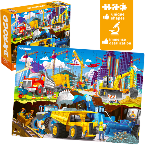 QUOKKA 3x100 Piece Floor Jigsaw Puzzles for Kids Ages 4-6 | Pirates, Dragons - Picture 3 of 8