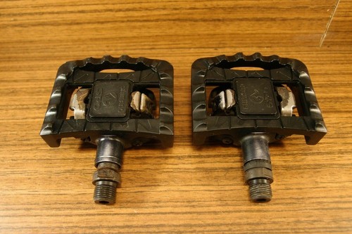 1990's SPD pedals PD-M505 Shimano SM-PD21 VIA Japan cleats - Picture 2 of 9