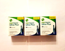 New One Touch Ultra PLUS Diabetic Test Strips 90 Ct Exp 11/26  12/26