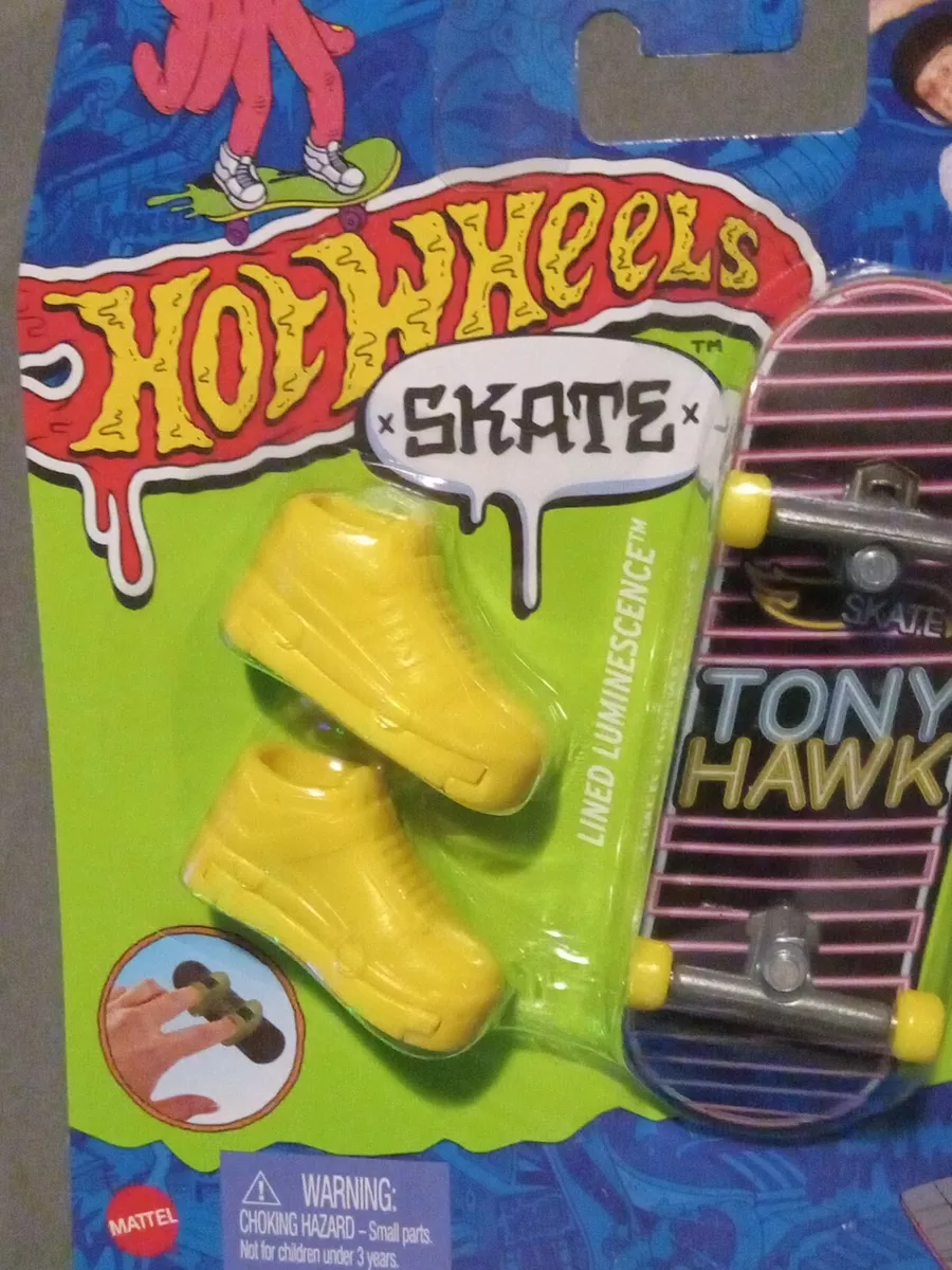 Hot Wheels Skate Dedo Tony Hawk Bright Flight Gnarly Neon 23