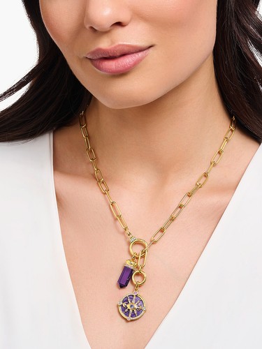 Thomas Sabo PE955-995-13 Pendente con imitazione ametista - Foto 3 di 4