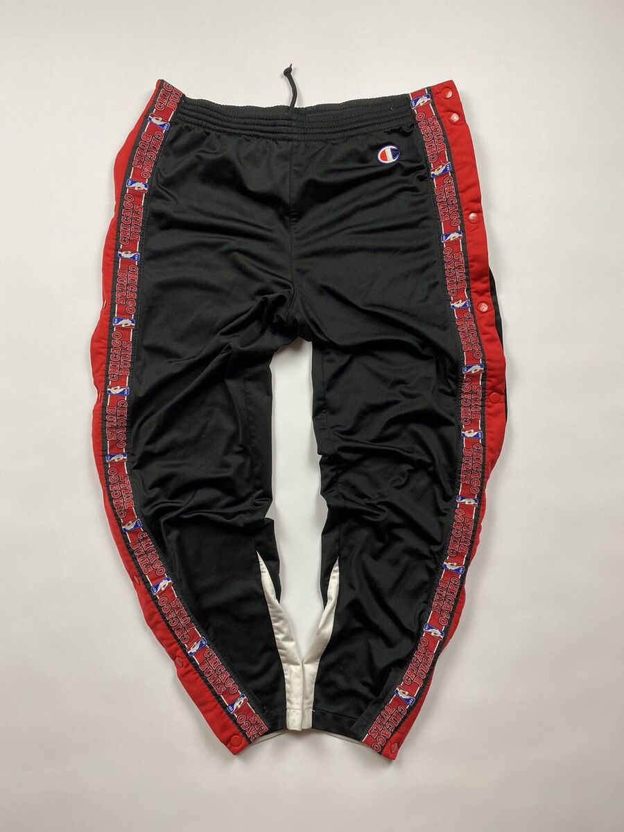 Vintage Y2K 90s Champion NBA Chicago Bulls Button Pants Sz S Vintage Y2K 90s Champion NBA Chicago Bulls Button Pants Sz S