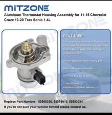 Aluminum Thermostat Housing for 11-15 Chevrolet Cruze 13-20 Trax Sonic 1.4L