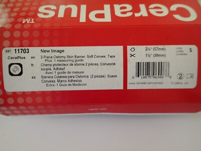 Hollister 11703 New Image Convex Ceraplus Barriers 2-1/4''/57mm - 5 per box