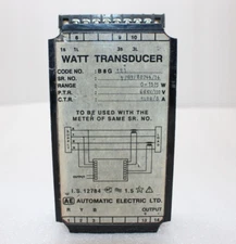 AUTOMATIC ELECTRIC B8G121  WATT TRANSDUCER