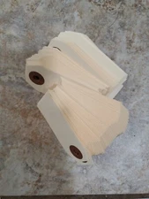 Pack of 100 Size 1 Manila Inventory Shipping Hang Tags  2 3/4" x 1 3/8"