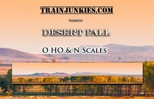 TrainJunkies Desert Fall Model Railroad Backdrop