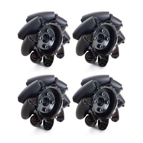 4pcs 4-Inch Mecanum Wheels 150KG Load Capacity for Smart Car Robot Chassis