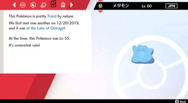 Ditto for Competitive Pokémon Breeding • 6IVs, Shiny, Level 100