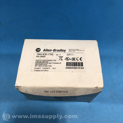 Allen Bradley 194U-E30-1753 Series A 194U Front Mount Disconnect FNOB