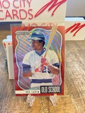 2021 Panini Prizm Old School Red Wave Prizm /99 Rod Carew #OS-5 HOF