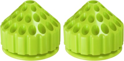 2 Stück drehbarer Grathalter 35 Löcher 360° Dornbohrer Halter, hellgrün