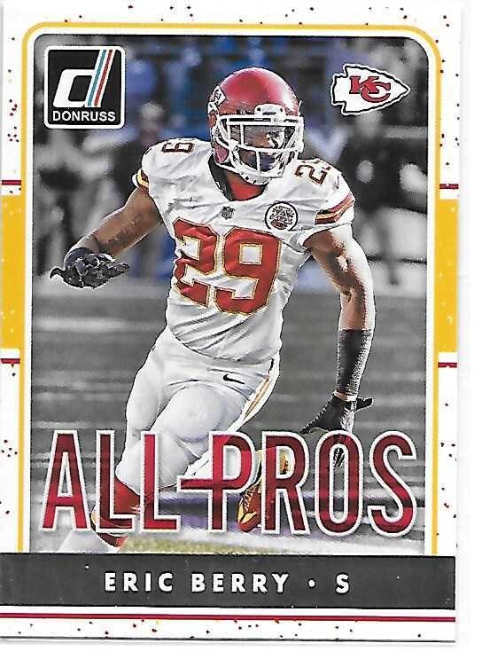 2016 Donruss Football All Pros Eric Berry Chiefs