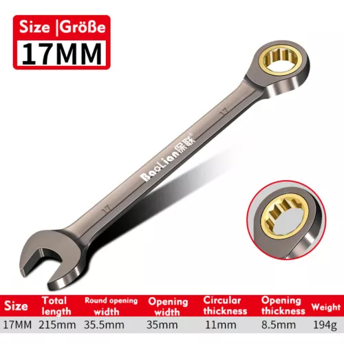 6mm - 32mm Ratschen-Ringmaulschlüssel Ratschenschlüssel Knarrenschlüssel SW - Bild 19 von 58