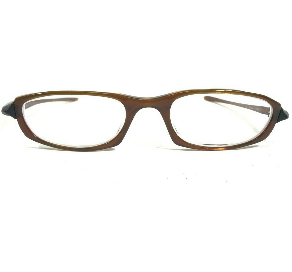 Vintage Oakley Eyeglasses Frames Sine 11-591 Rootbeer Shiny Brown
