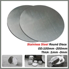 Stainless Steel Round Discs 304 Grade Sheet Circle Panel Metal Precision Cut