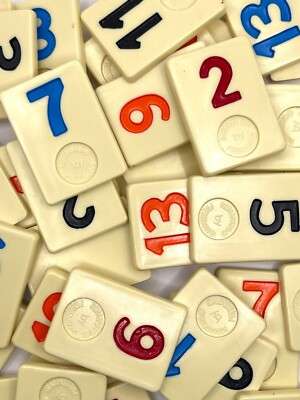 #ad Rummikub Tiles Vintage 70#x27;s 80#x27;s Individual Replacement Game Pieces U Pick $1.27