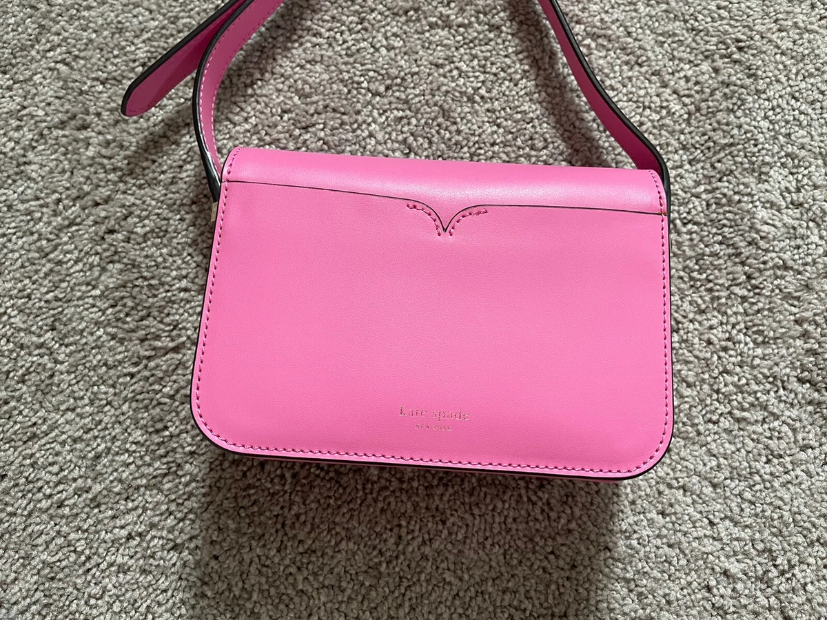 Kate Spade Nicola Twistlock small crossbody bag hot pink/ Barbie