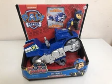 Paw Patrol Moto Pups CHASE Deluxe Motorcycle Pull Back Vehicle Toy & Figure NEW