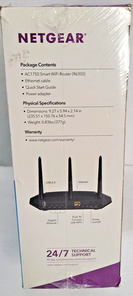 New Net Gear AC1750 Smart WiFi Router Dual Band Gigabit Model No: R6350 - Image 3 of 4