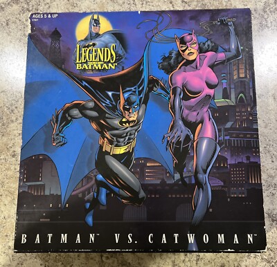 VINTAGE BATMAN VS. CATWOMAN LEGENDS OF BATMAN DC COMICS KENNER  1996 Figure