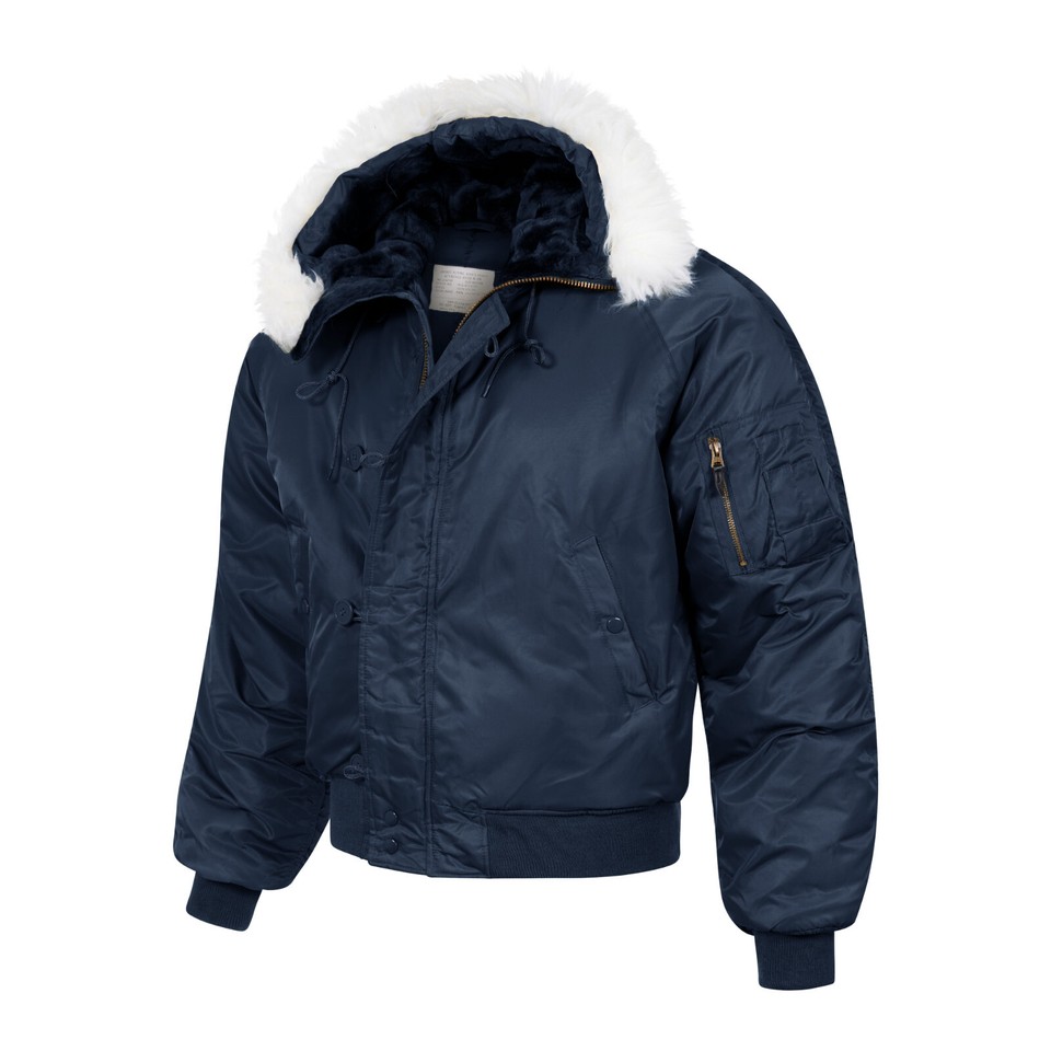 Army Parka Padded Bomber Jacket Military N2B Insulated Snorkel