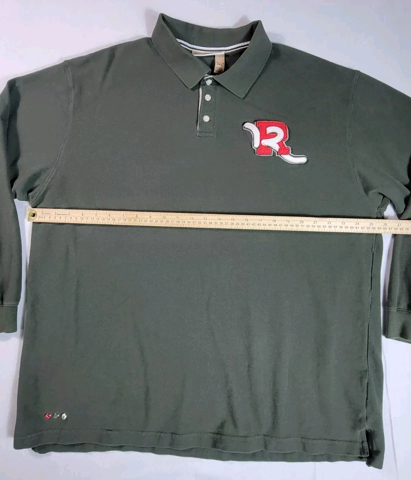 Vintage Rocawear Long Sleeve Polo Shirt Button Up Embroidered Logo Mens Size 3XL - Image 3 of 4