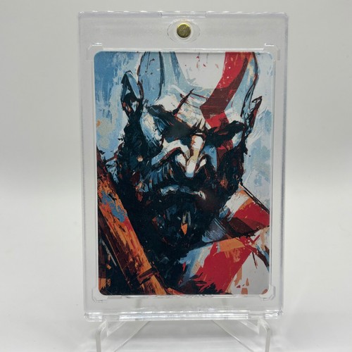 Kratos God of War Digital Art Card 1/1 PaintOholic Signed one of one - Picture 4 of 4