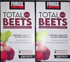 Lot Of 2 Force Factor Total Beets Powerful Circulatory Support