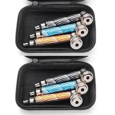 ( 6Pack ) 3.2" Metal Lay Flat Detachment Tobacco Smoking Hand Pipes with Caps